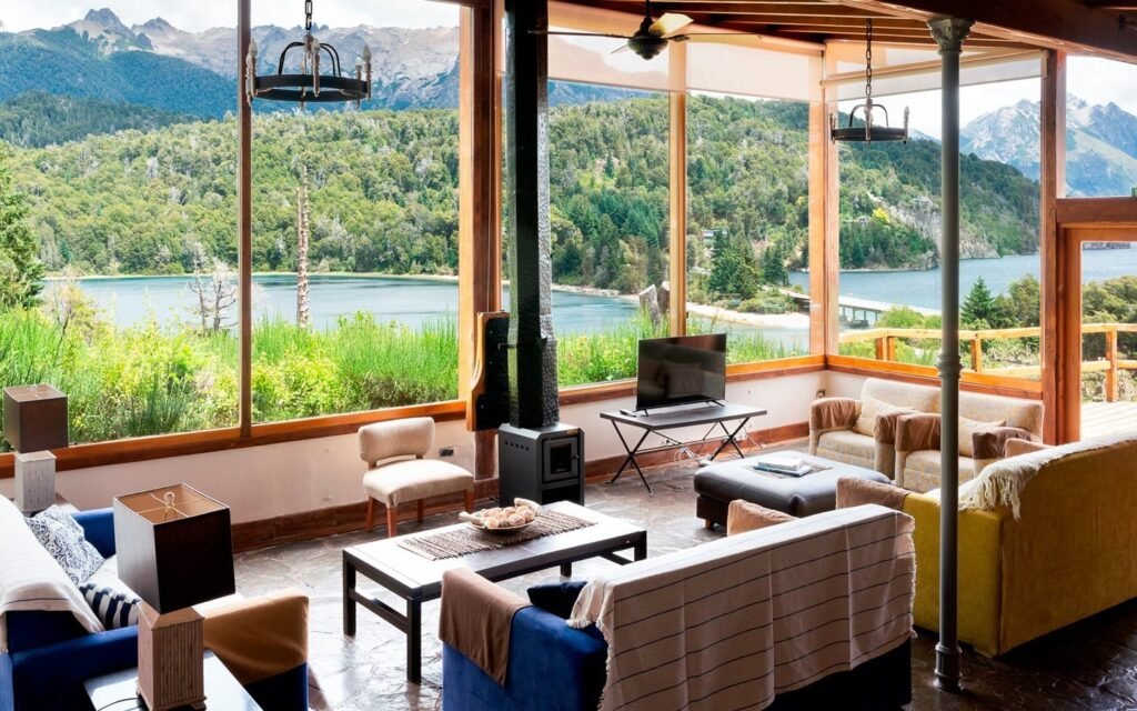 Casa con piscina y vista al Lago Moreno en Circuito Chico, para 8