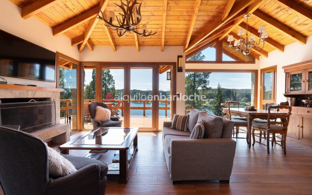 Casa con costa sobre el Lago Moreno en Llao Llao, para 4 personas