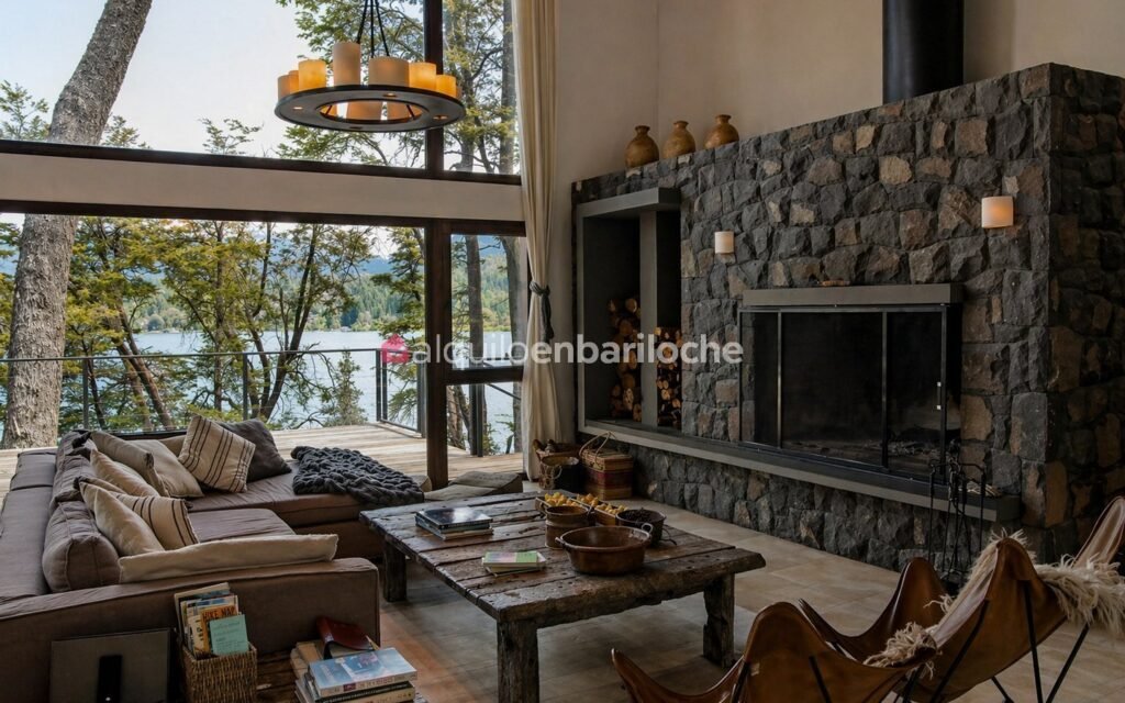 Casa con Costa de Lago Nahuel Huapi y Muelle en Península San Pedro
