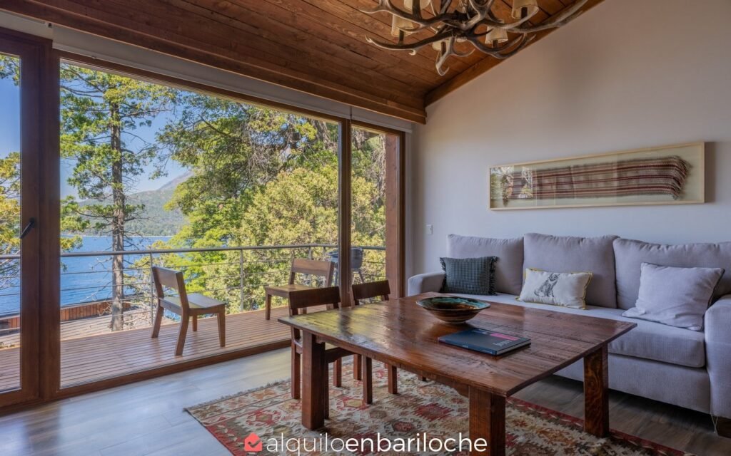 Departamento para 3 con vista al lago en Peñón de Arelauquen