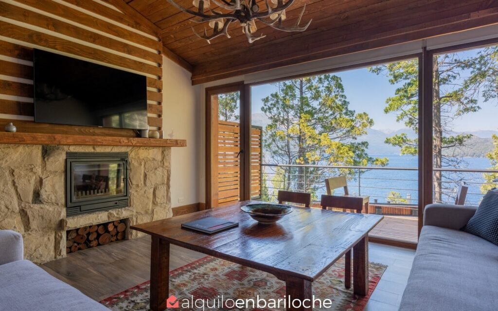 Departamento para 3 con vista al lago en Peñón de Arelauquen