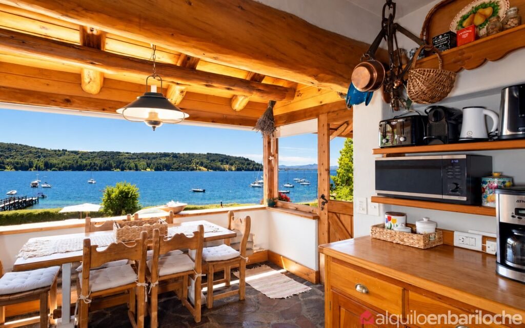 Casa con costa, playa y muelle privado sobre el Nahuel Huapi, para 11, foto 8