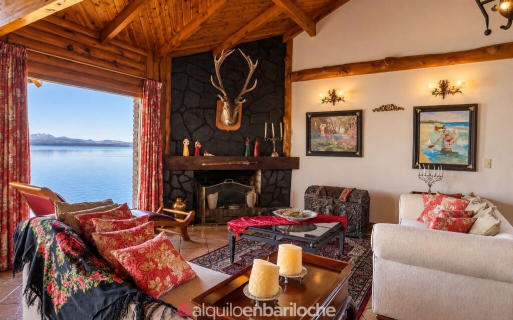 Casa con costa del Nahuel Huapi en el km 5, para 10 personas