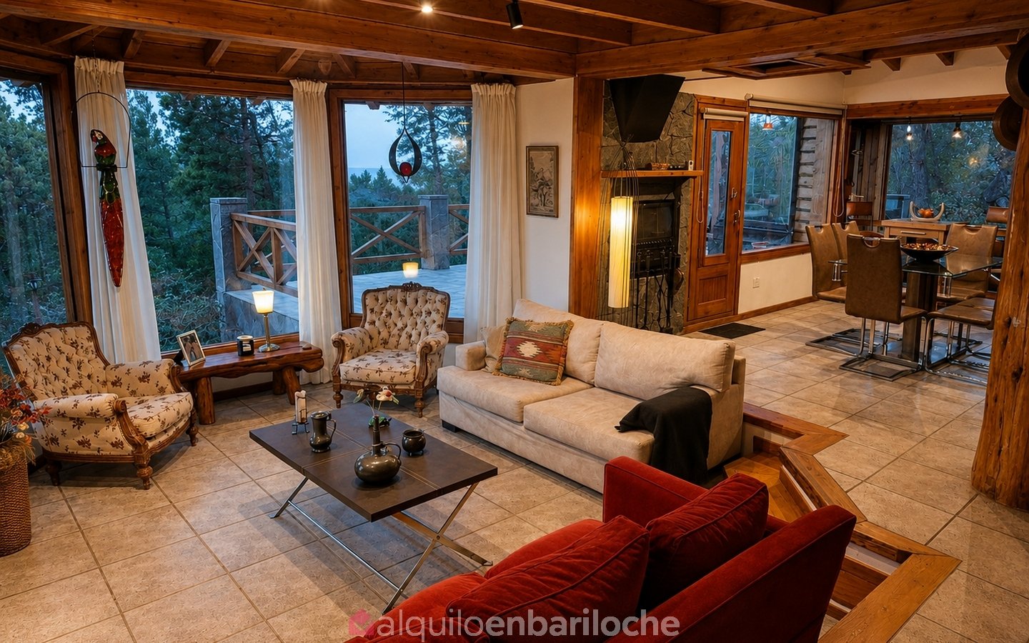 Casa con Gran Parque y Vistas al Catedral | Arelauquen Golf