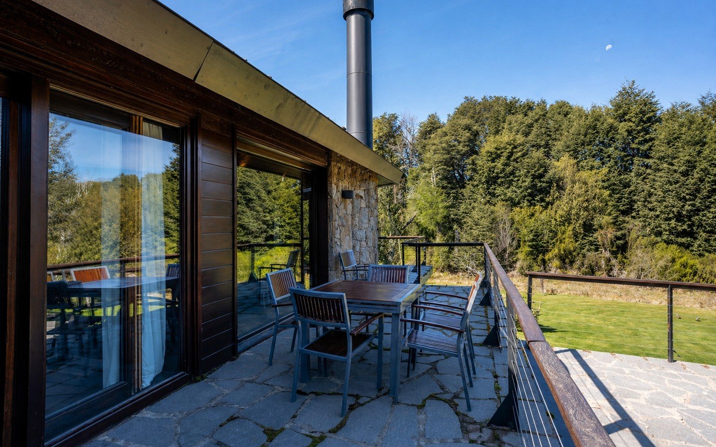 Casa para 8 en Arelauquen Golf & Country Club con vistas al golf y los cerros